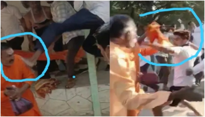 Rahuri, Maharashtra: Hindu Pujari, women brutally assaulted by Islamist mob for singing Bhajans at Kanifnath Temple, video viral