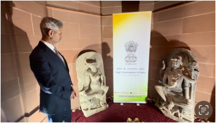 Gharwapsi of two 8th-century temple idols stolen from UP in 1970s: EAM Jaishankar presides over repatriation ceremony in London