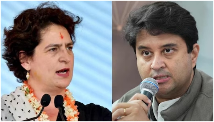 BJP’s Jyotiraditya Scindia hits back at Priyanka Vadra for making ‘short height-high ego’ remark, says ‘look into mirror first’
