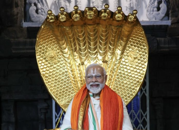 PM Modi at Venkateswara Temple