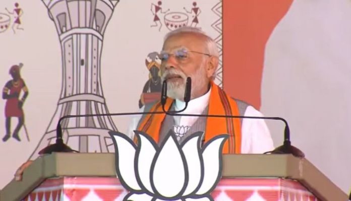 PM Narendra Modi in Durg