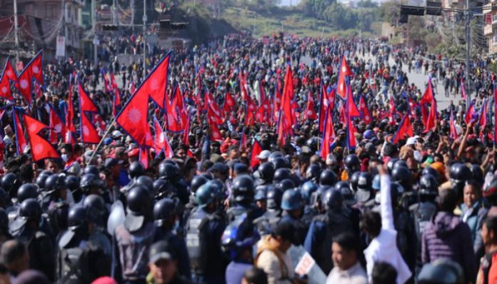 Pro Hindu Monarchy Protests in Nepal