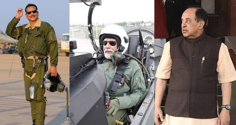 ‘Your Air Force officer friend might be fake’: Rajiv Pratap Rudy responds to Subramanian Swamy’s bizarre claim that photos of PM Modi flying in Tejas are fake
