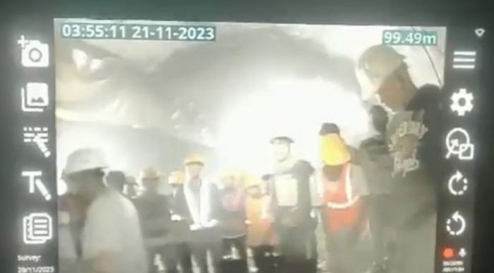 Uttarkashi: Watch the first visuals of trapped workers in Silkyara tunnel, men found healthy as rescue team races to lay an escape pipe