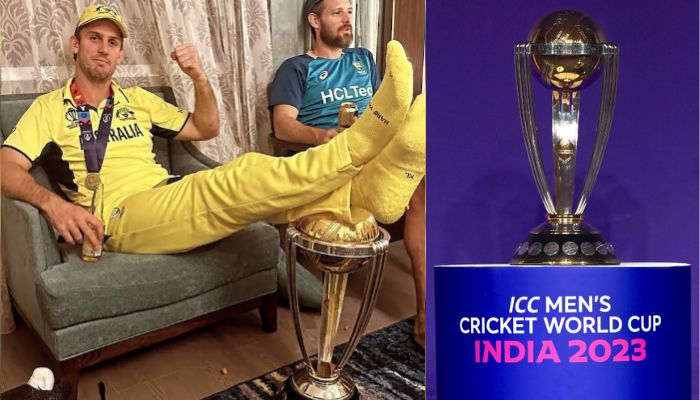 Netizens split over Mitchell Marsh putting feet on the World Cup trophy, some say disrespect, some point out how cultural differences should be accepted
