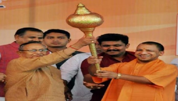 Bajrangbali's mace is penacea for crushing Talibani mindset, says UP CM Yogi Adityanath