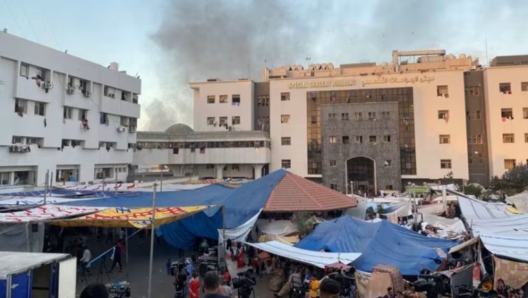 Israel denies reports ordering evacuation of Gaza’s Al-Shifa hospital in an hour, thousands fled the medical centre amid conflicting reports