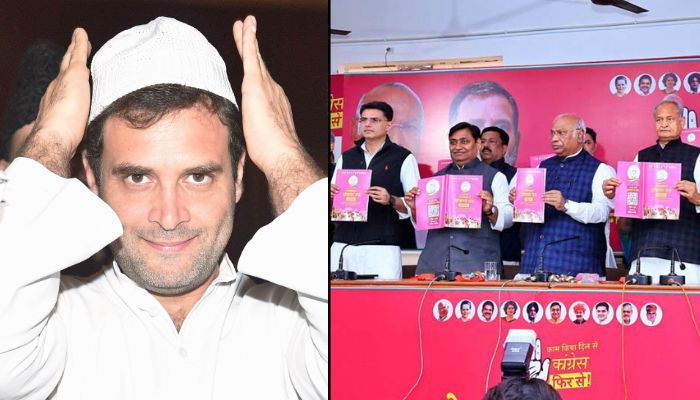 After promising Muslim appeasement in Telangana, Congress announces reservation for ‘minorities’ in Rajasthan election manifesto