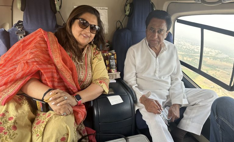 ‘Desperate Times, Desperate Measures? Journalist Navika Kumar, who was on Congress’ ‘boycott’ list, accompanies Kamal Nath on his campaign trail