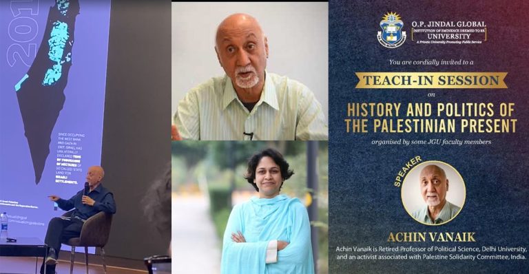 Activist ex-professor makes anti-Hindu remarks in talk on Palestine issue at OP Jindal Global University, professor that backed the talk hates ‘Jai Sri Ram’ slogan