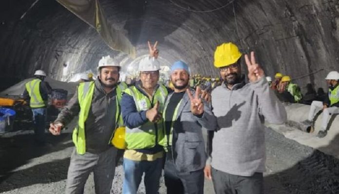 All 41 trapped workers successfully evacuated