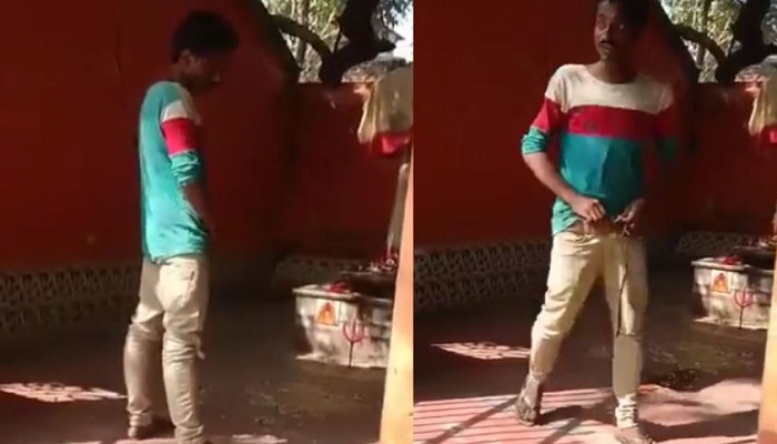 West Bengal: Muslim man urinates near a Shivling inside a Hindu temple in Murshidabad, video goes viral
