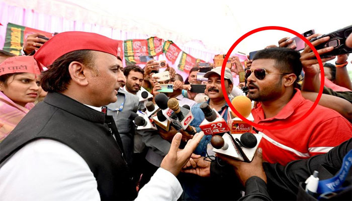 Madhya Pradesh: SP chief Akhilesh Yadav loses cool at ‘Tonti Chor’ phrase, calls journalist Noor Kazi a ‘BJP agent’