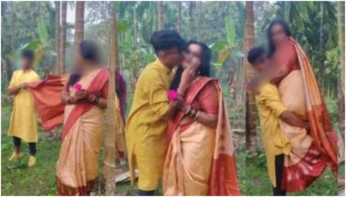 Karnataka: School teacher makes male student hug and kiss her in ‘romantic photoshoot’ during educational tour, parents demand strict action