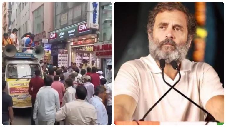 Congress’ Mohabbat ki Dukaan exposed: Pro-Kannada groups heckle Marwari shop-owners in Bengaluru