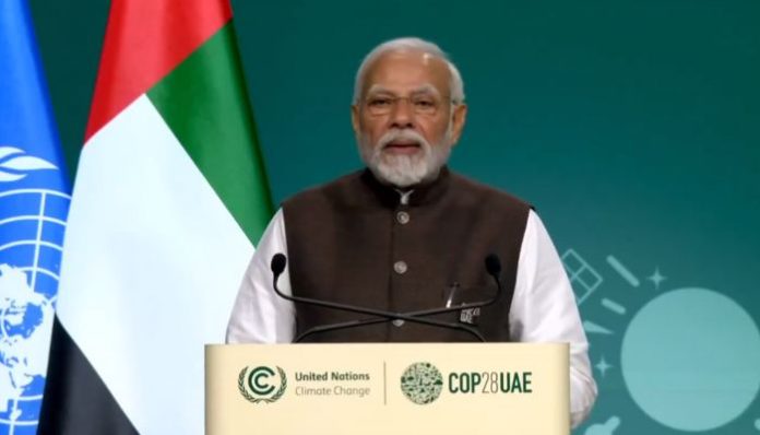 PM Modi addressing COP28 in Dubai