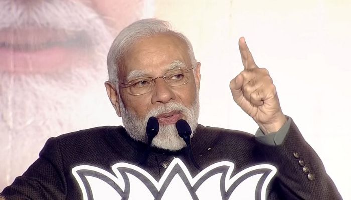 “Hat-trick in assembly election is a guarantee of hat-trick in 2024 Lok Sabha polls”: PM Modi says while addressing party workers after winning 3 states