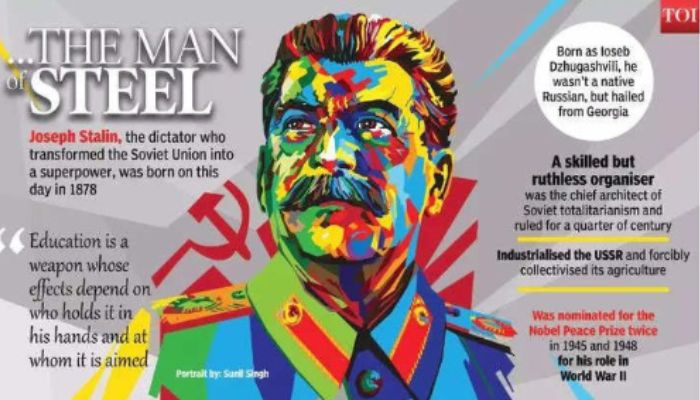 Times of India eulogises Joseph Stalin, the communist dictator who killed millions, as ‘The Man of Steel’ 