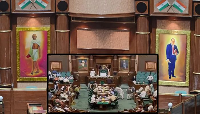 Jawaharlal Nehru’s portrait swapped with Dr. Ambedkar’s in Madhya Pradesh assembly, Congress accuses BJP of ‘erasing history’