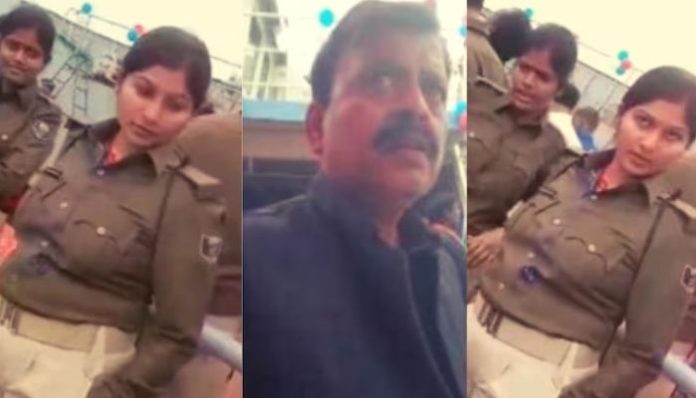 Bihar Female constable engages in argument with Magistrate over water