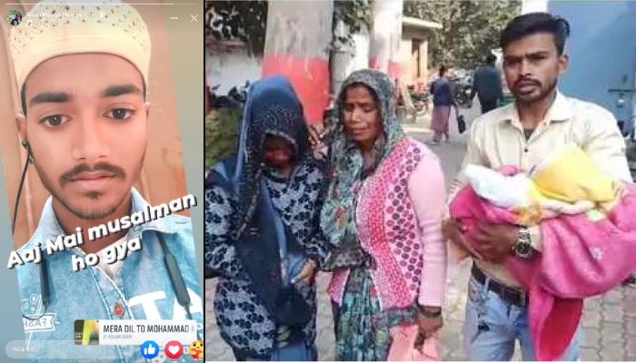 Hindu man posts video about converting to Islam, family says he was forcefully converted by girlfriend Shabana Khan, police refutes