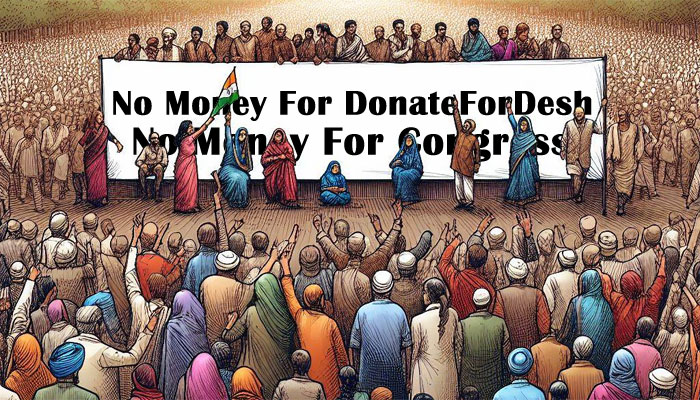 ‘Donate for Desh’ turns into ‘Donate for despair’: Congress’ desperate attempt to collect money falls flat. Here is the paltry sum they collected after 1 day