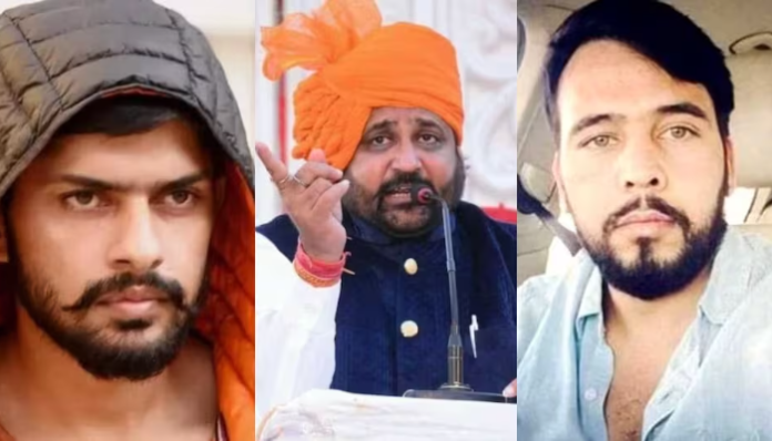 From L to R: Lawrence Bishnoi, Sukhdev Singh Gogamedi and Rohit Godara.