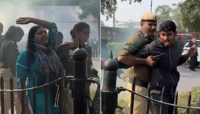 Two of the accused arrested by the police.