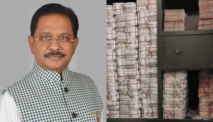 Officials found almirahs and boxes full of slush funds.