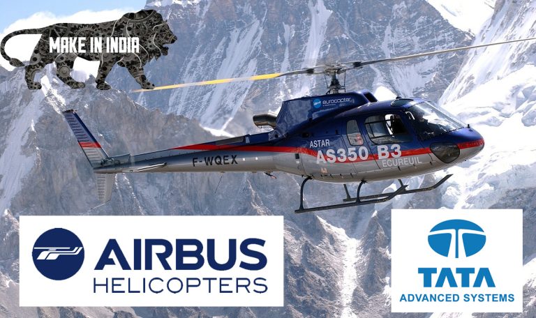 Airbus partners with Tata Group to set up India’s first helicopter final assembly line in the private sector, to make H125 civilian helicopter