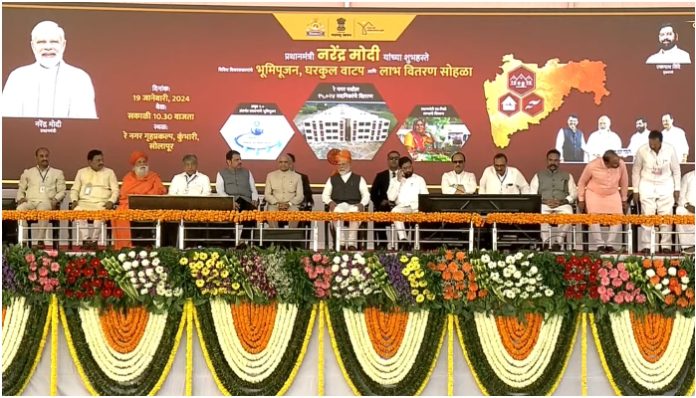 PM Modi launches projects in Solapur, Maharashtra, and lays the foundation for eight AMRUT projects, details