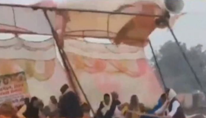 Bihar Gaya Stage Collapse