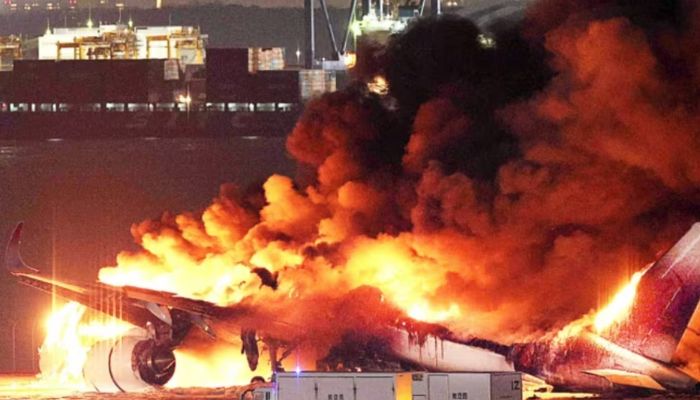 Saved in 90 seconds: How crew of Japan Airlines plane, which was engulfed in flames, safely evacuated all onboard
