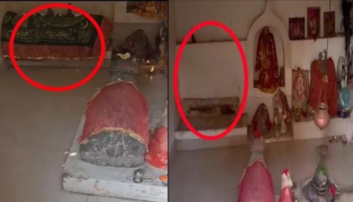 Mazar inside a temple in Daman