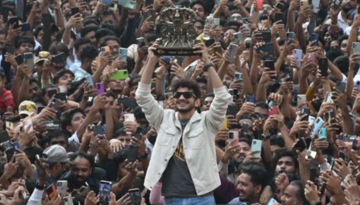 Mumbai: Hinduphobic comedian Munawar Faruqui’s fan, Arbaaz Yusuf Khan booked for operating drone camera sans permit during his Big Boss victory celebration