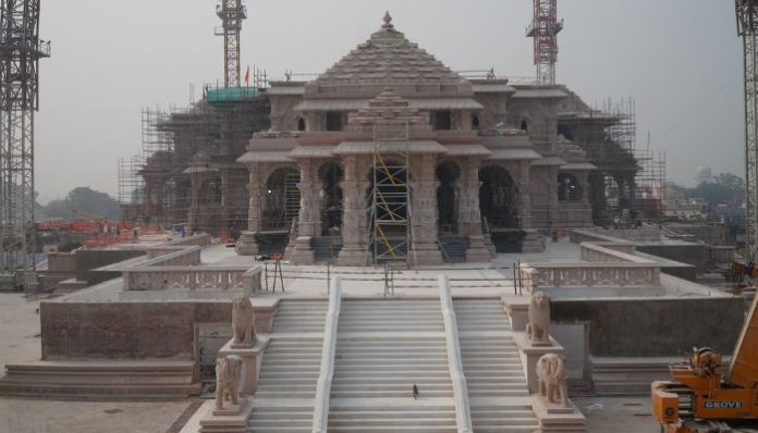 Ram Mandir under construction