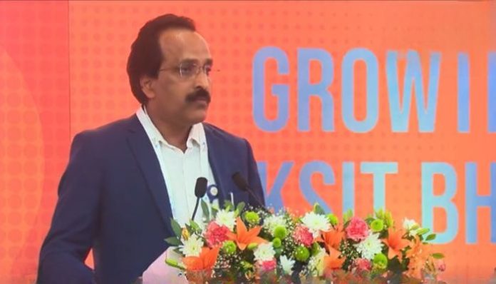 ISRO chief S Somanath at Gandhinagar