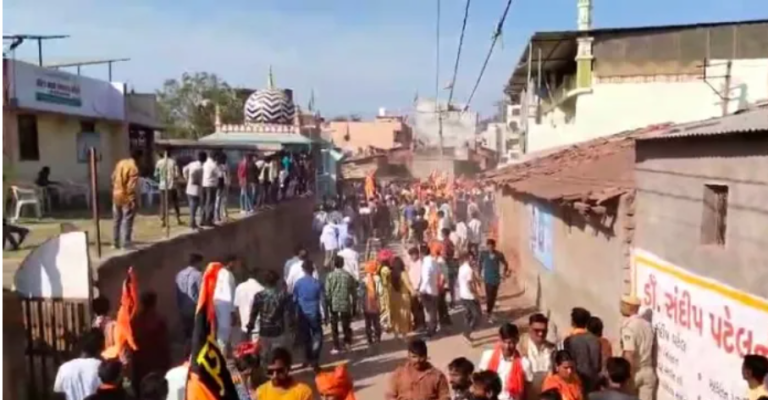 Stone pelting on Shri Ram’s procession at Bhoj village in Vadodara, women among injured: Second incident in Gujarat in 24 hours