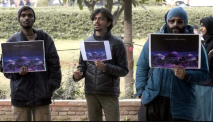 Students in Jamia Millia Islamia raised slogans for Babri Masjid on day of Ram Mandir Pran Pratishtha, police deployed but no arrest so far