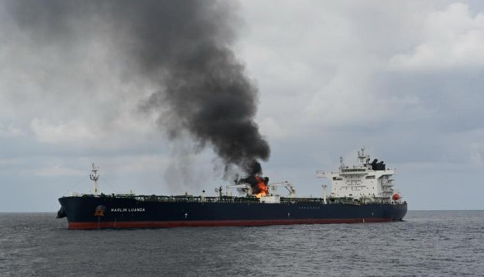 British oil tanker carrying 22 Indians attacked by Houthi missiles in the Gulf of Aden, Navy’s INS Visakhapatnam assisting in rescue ops