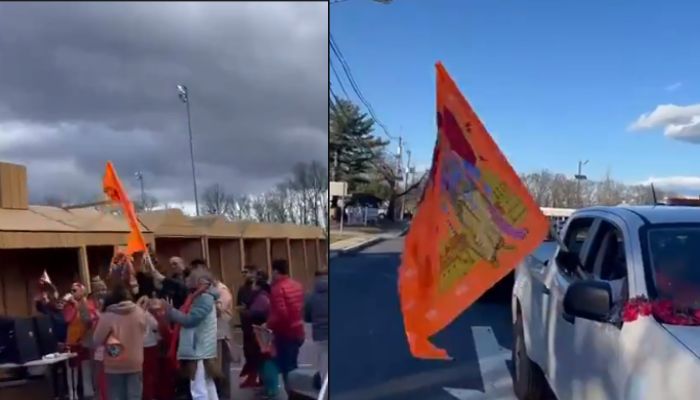 Hindu Americans organise rally of 350 cars in New Jersey, raise ‘Jai Shri Ram’ slogans ahead of consecration ceremony of Ram Mandir