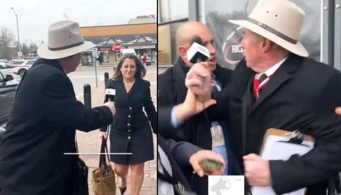 Press freedom goes for a toss in Trudeau’s Canada, journalist arrested for asking tough questions to Deputy PM