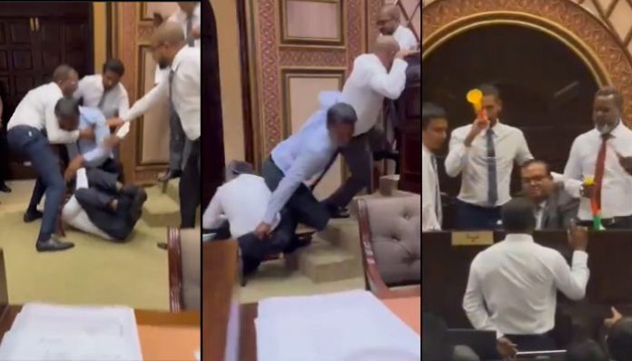 Maldives: Ruckus breaks out in Parliament, ruling MPs irritate Speaker with trumpets, engage in physical fight