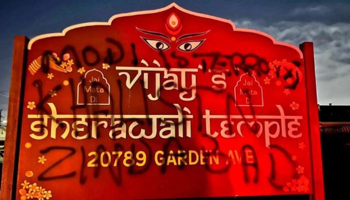 'Modi is terrorist': Khalistanis deface Hindu temple in US, attacks on Hindu places of worship continue unabated