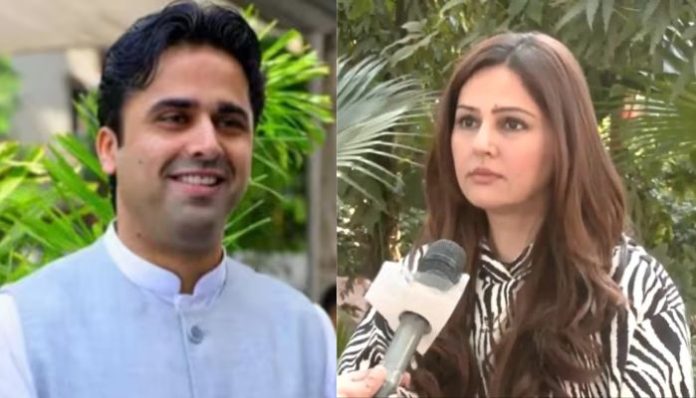 Ahmed Patel's son and daughter