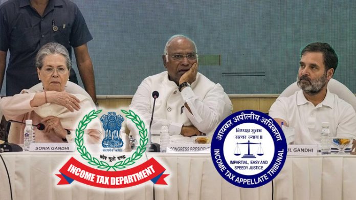 income tax notice to Congress party