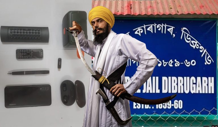 Assam: Security breach at Dibrugarh Jail’s NSA cell where Amritpal Singh and his aides are lodged, phones, spy cam, smartwatch and other gadgets recovered