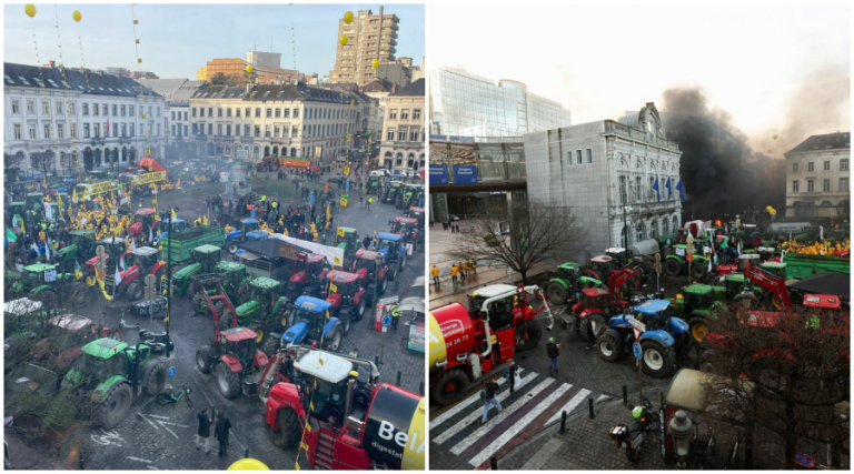 ‘Ursula, we are here’: Farmer protestors blockade EU headquarters in Brussels, demand change in harsh climate regulations, taxation policies