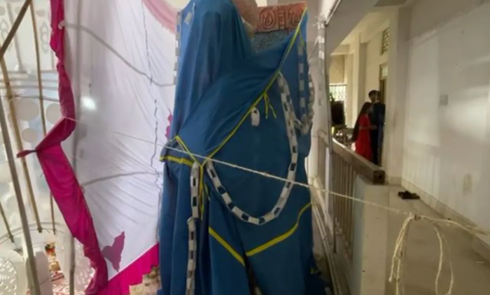 Tripura: ‘Vulgar’ depiction of Saraswati idol in Govt Art and Craft college sparks row, ABVP protests against authorities