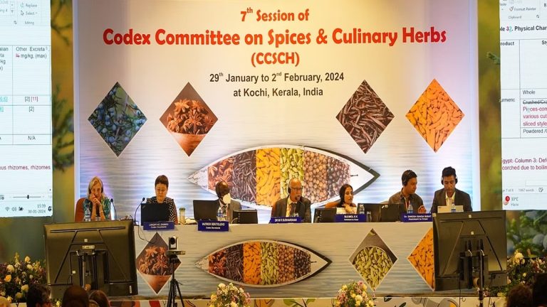 Quality standards for 5 spices finalised at 7th session of the Codex Committee on Spices and Culinary Herbs, 31 countries attended the meet in Kochi